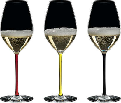 Taça champagne wine glass linha fatto a mano amarelo riedel