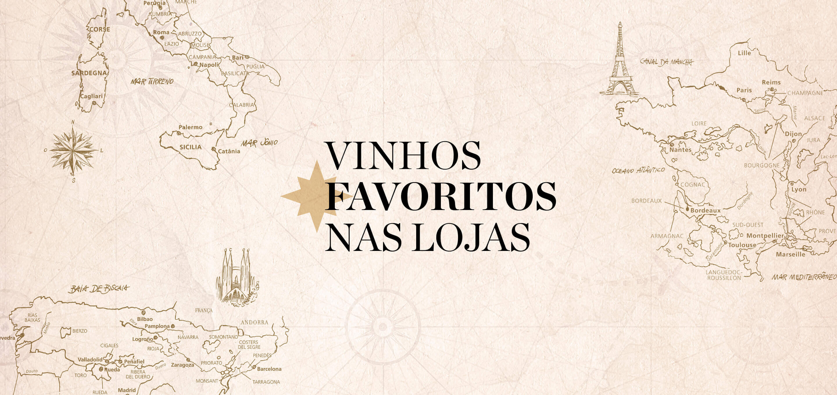 Vinhos Favoritos nas Lojas