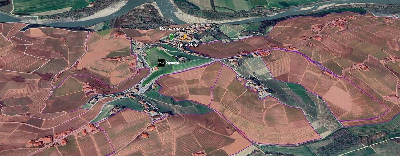 Mapa do terroir - Gaja Darmagi Cabernet Sauvignon 2018