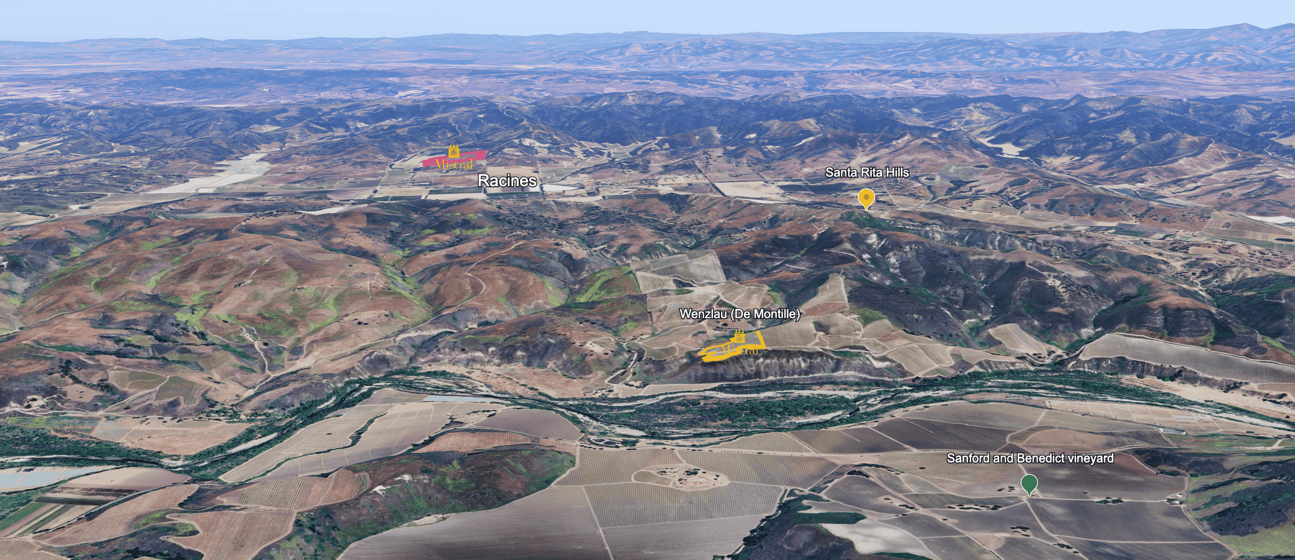 Mapa do terroir - Racines Wenzlau Chardonnay 2020