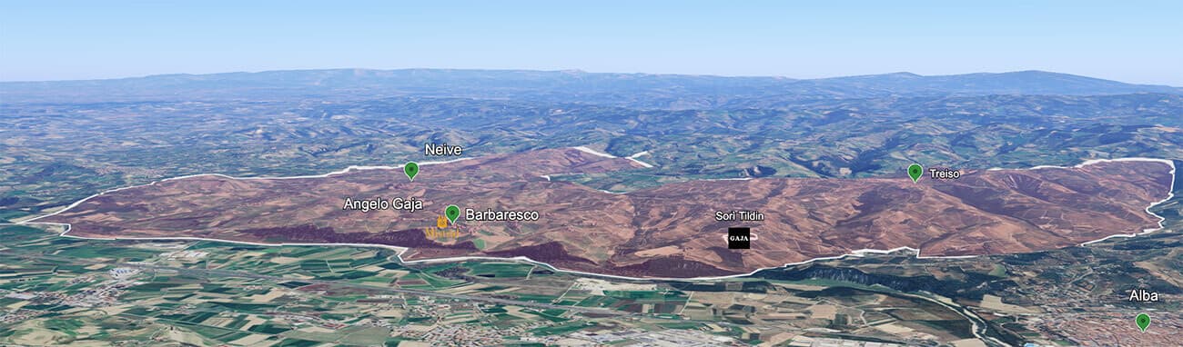 Mapa do terroir - Gaja Sorì Tildìn 2021