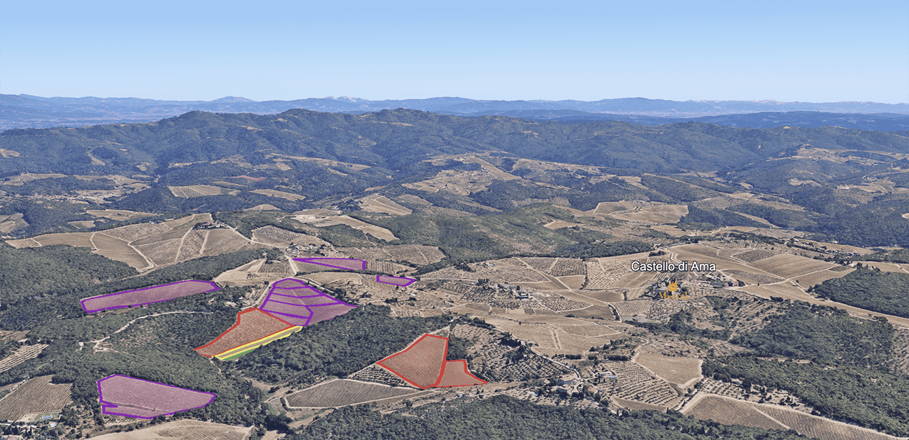 Mapa do terroir - Vigneto La Casuccia 2020 - Magnum
