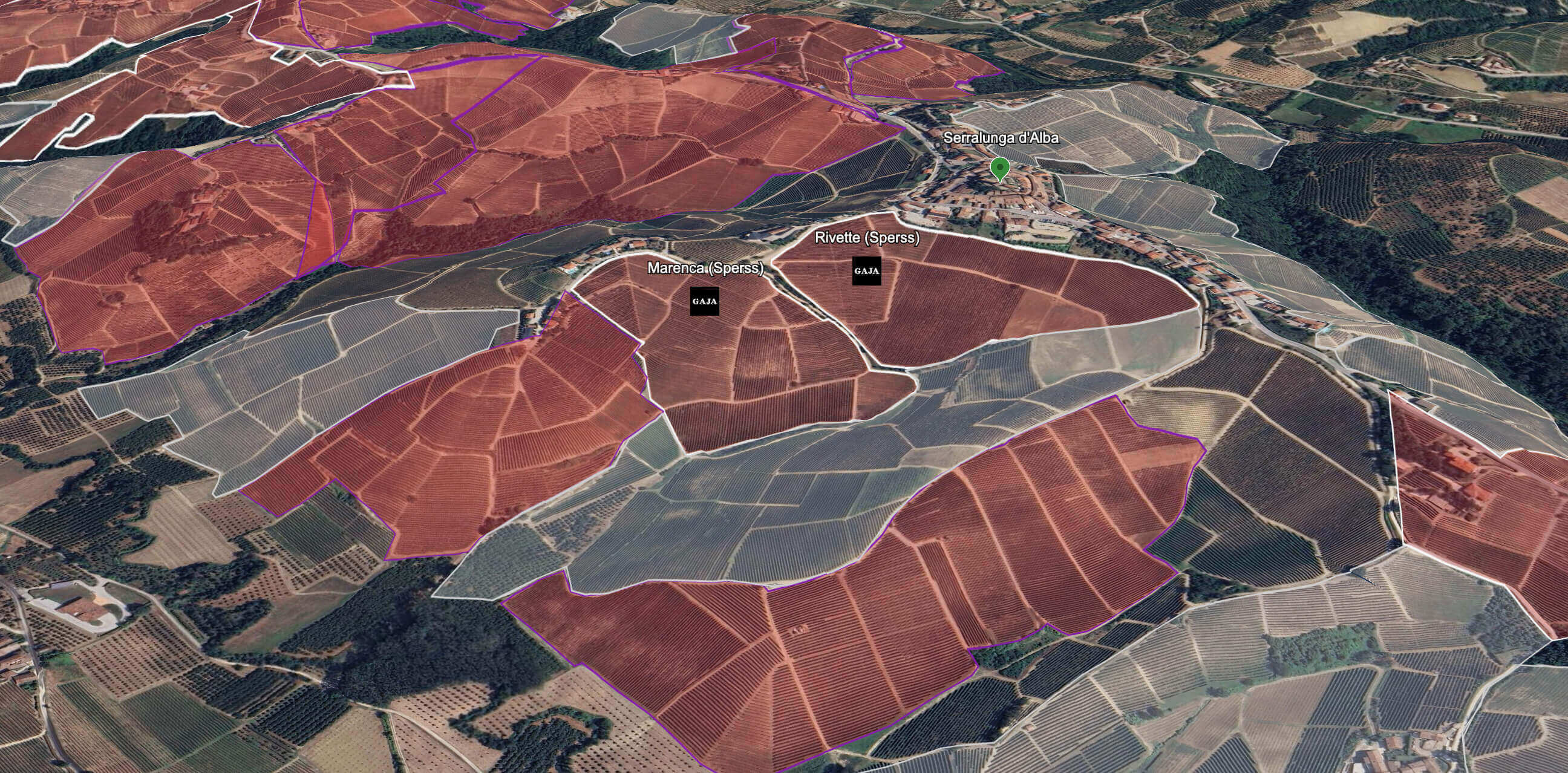 Mapa do terroir - Gaja Sperss 2021