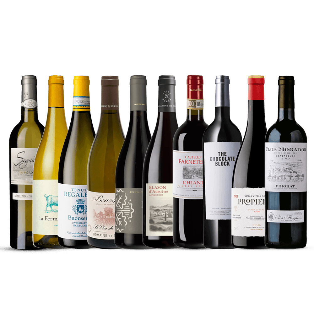 Kit 30 gfas - uma adega completa com tintos e brancos