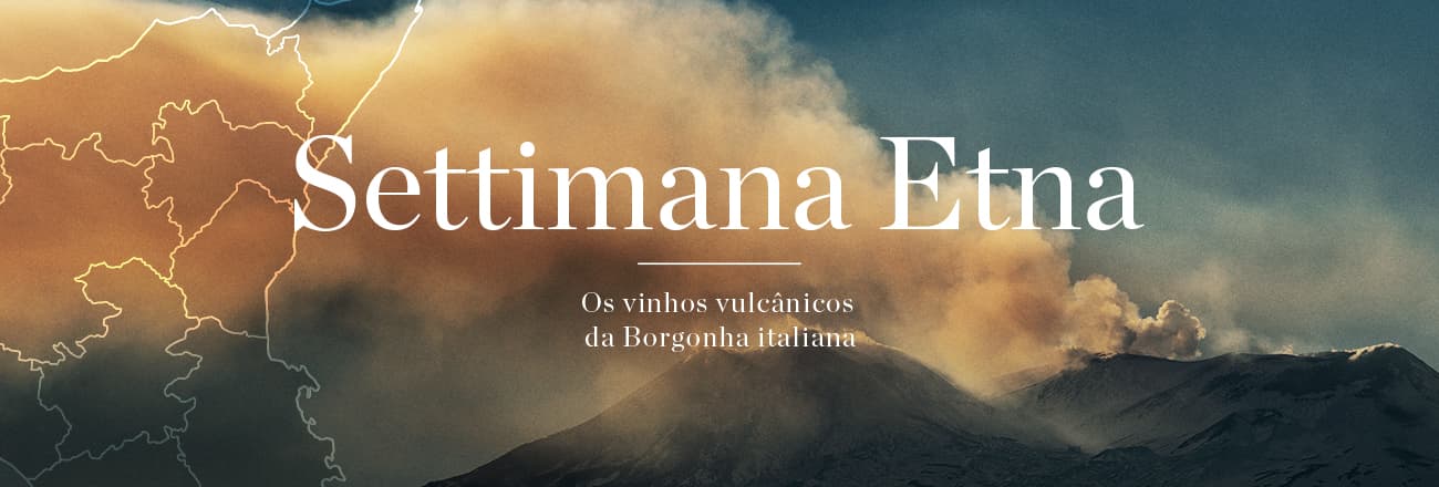 Vulcão Etna - Paisagem vulcânica da região de Etna na Sicília