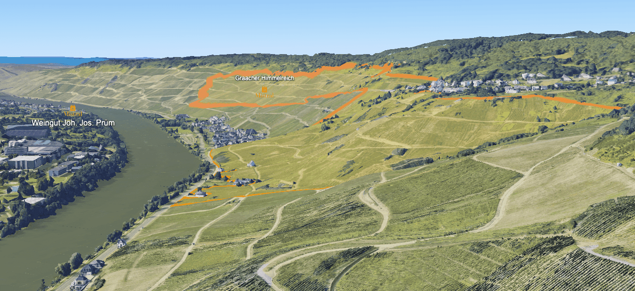 Mapa do terroir - Graacher Himmelreich Auslese 2020