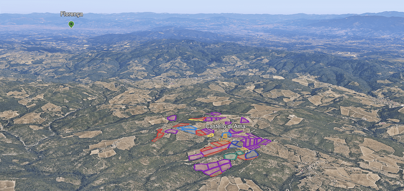 Mapa do terroir - Chianti Classico Gran Selezione Vigneto La Casuccia 2018
