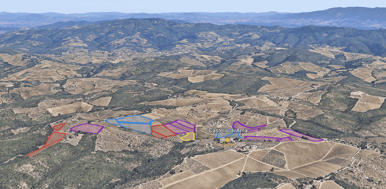 Mapa do terroir - Chianti Classico Gran Selezione San Lorenzo 2018