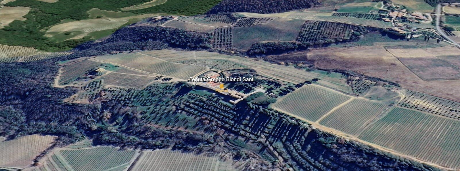 Mapa do terroir - Brunello di Montalcino Riserva 1999