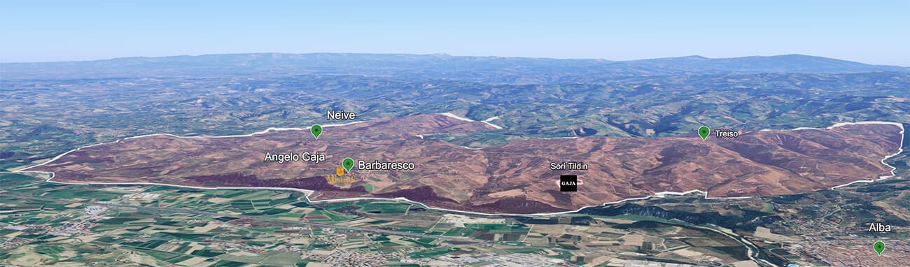 Mapa do terroir - Gaja Sorì Tildìn 2020