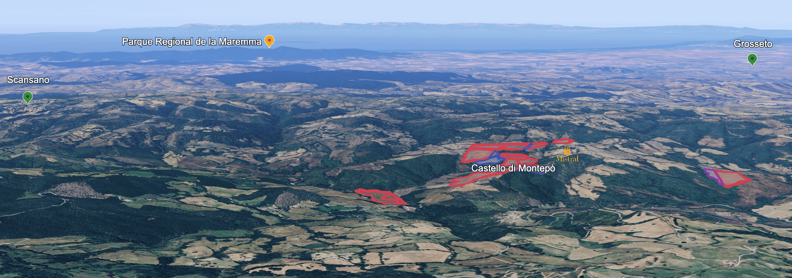 Mapa do terroir - Sassoalloro 2022 - Magnum