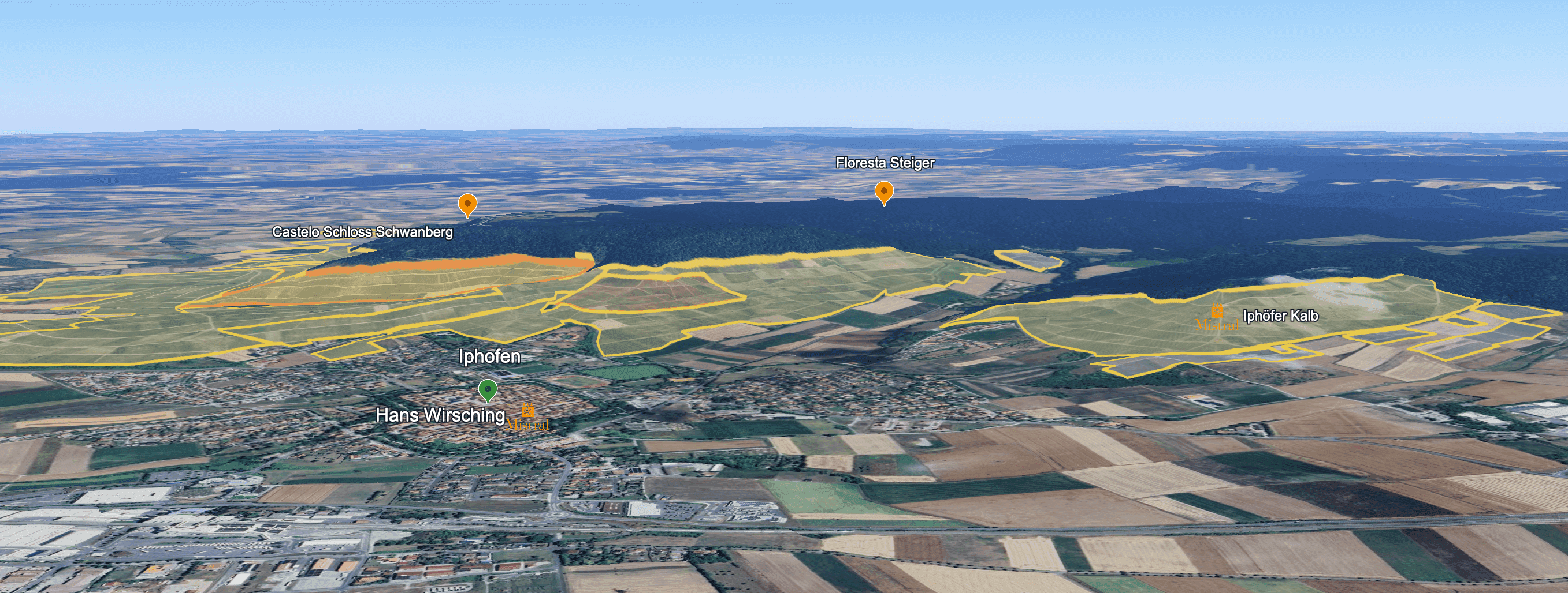 Mapa do terroir - Iphöfer Riesling Kabinett 2023