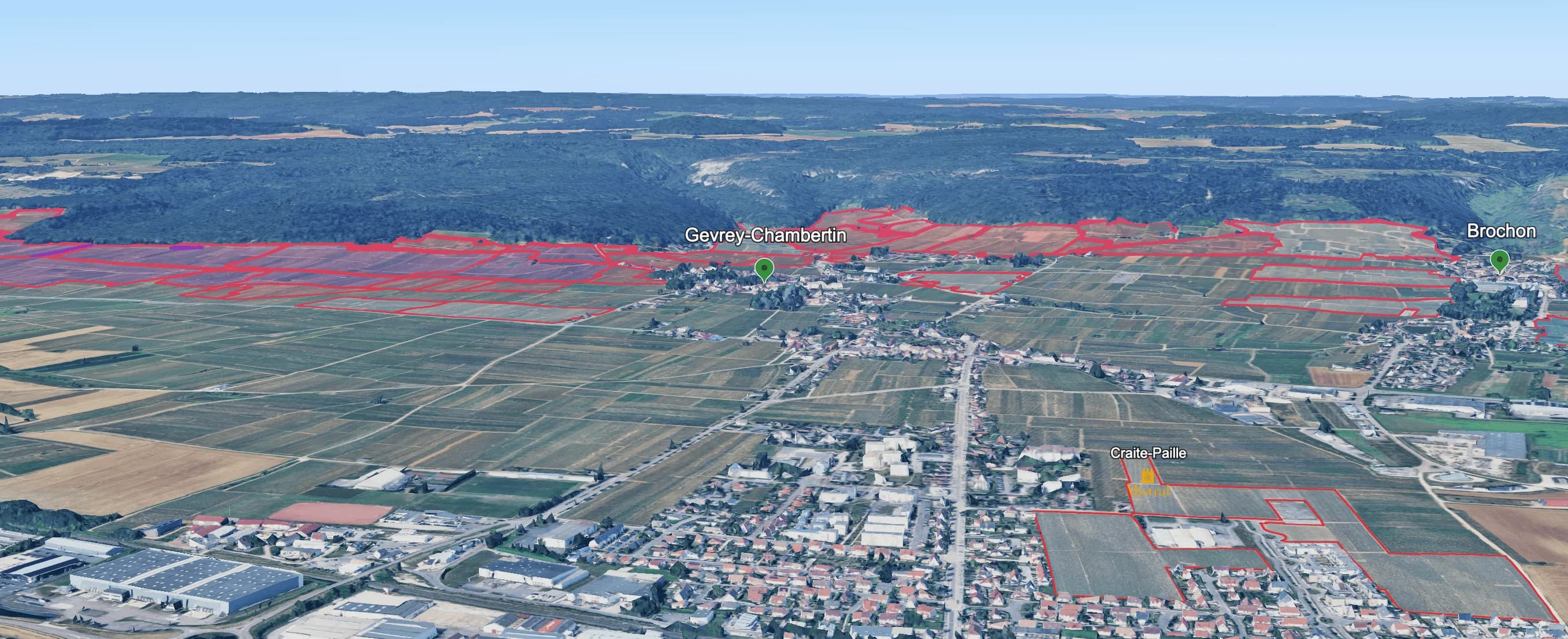 Mapa do terroir - Esprit Leflaive Gevrey-Chambertin 2022