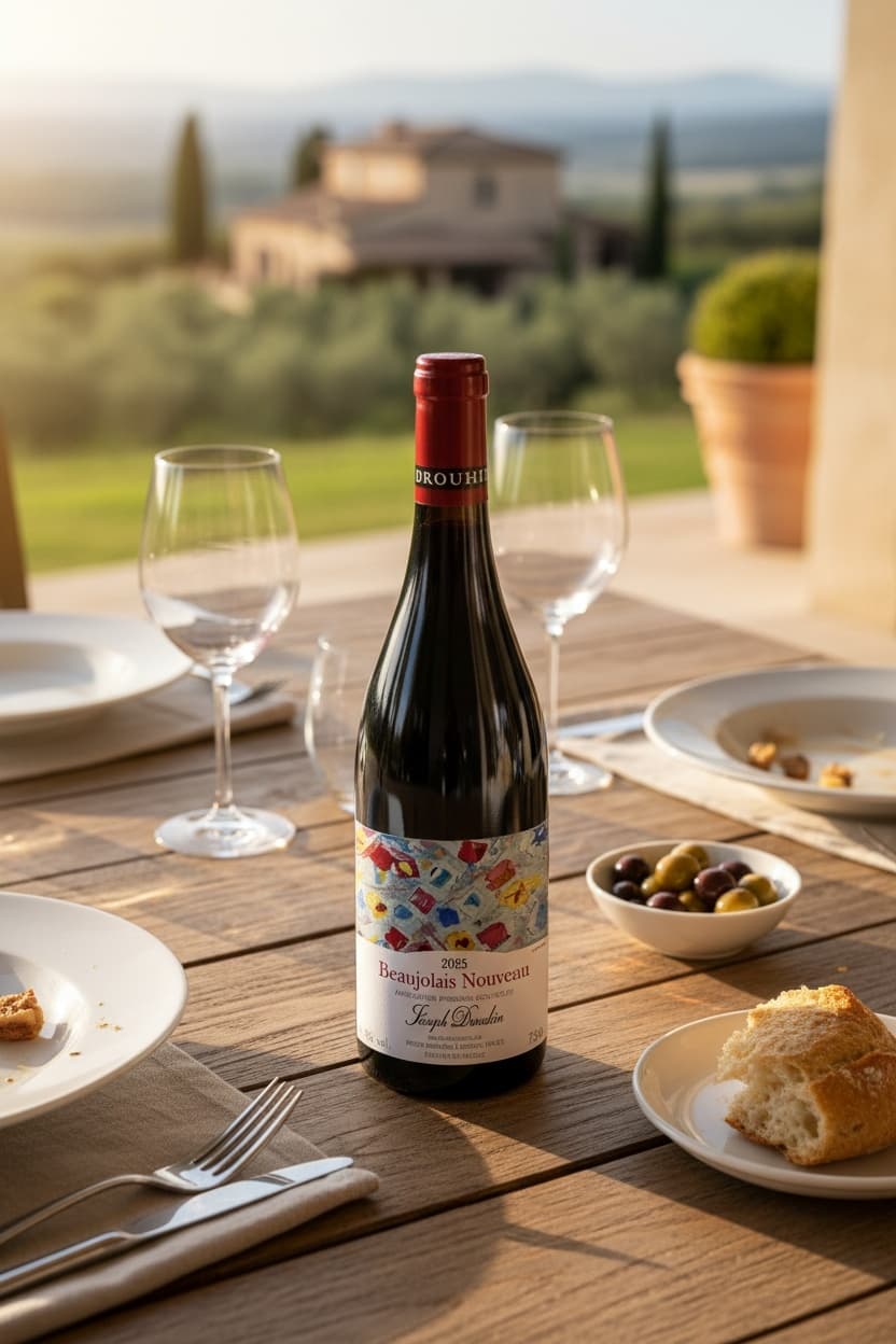 Garrafa de Beaujolais Nouveau